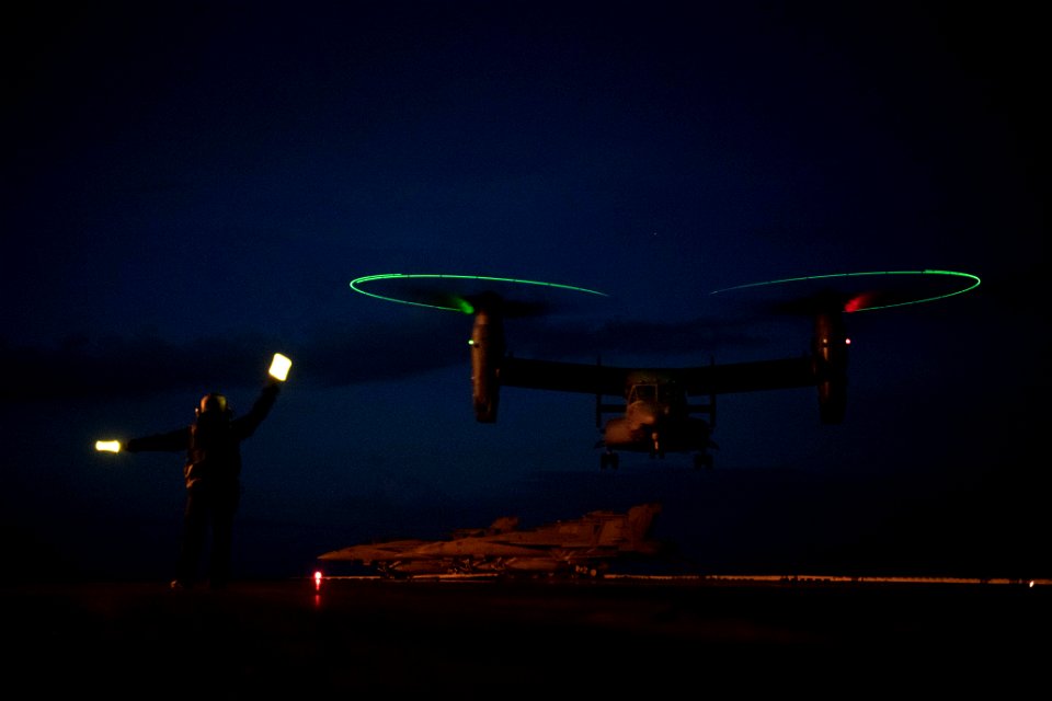 CV-22B DLQ with CVN 77