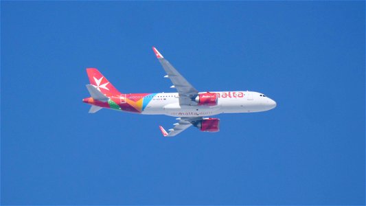 Airbus A320-251N Air Malta 9H-NEB from Luqa (6700 ft.)