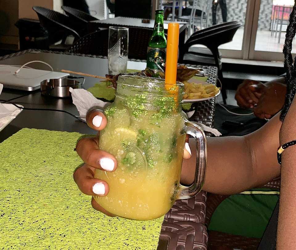 Fresh juice fruit juice glass