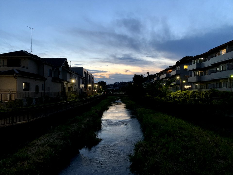 Kurome River in Saiwaicho, Higashikurume-shi