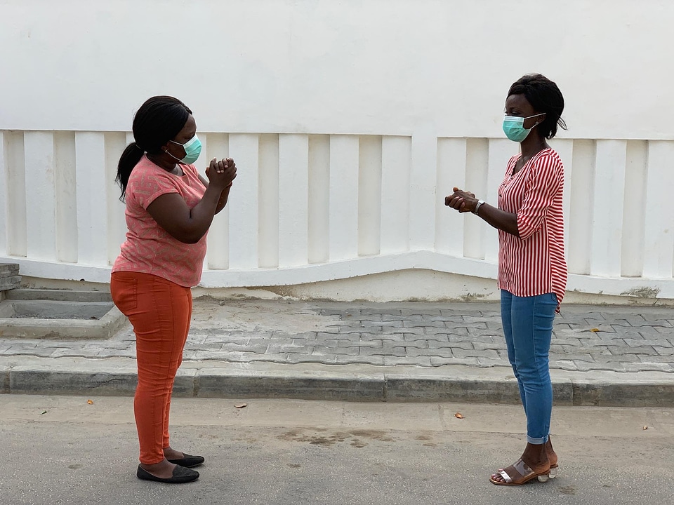 Women people protective masks