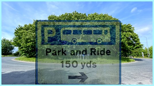 Maidstone Park and Ride. Signs still pointing to nowhere.