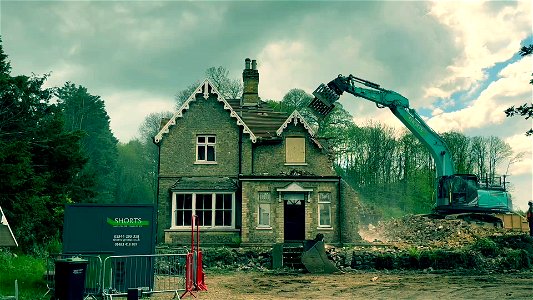 Eating a house. By Topaz Films. photo