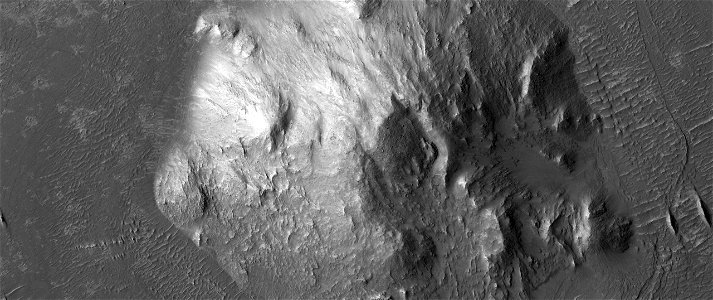 Differential Compaction around a Crater Peak