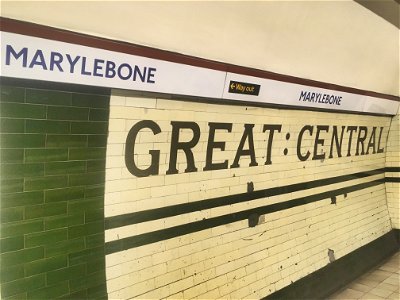 Old station name at Marylebone Bakerloo Line station photo