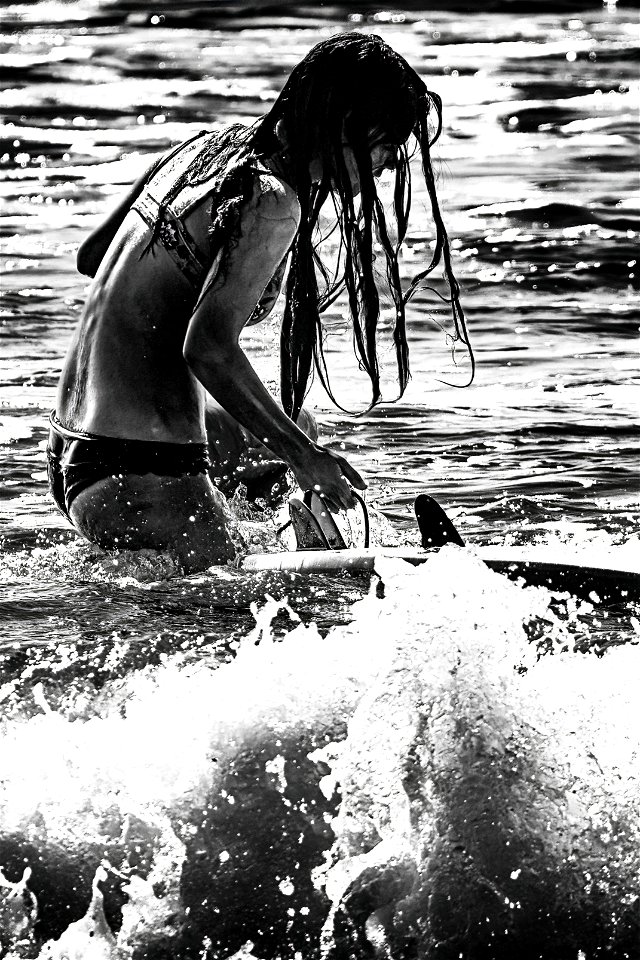 Surfer babe photo