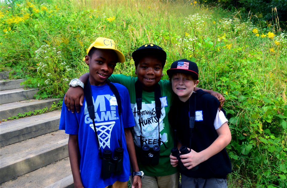 Calvin, Darrell and Matthew nearing the end of the birding expedition.