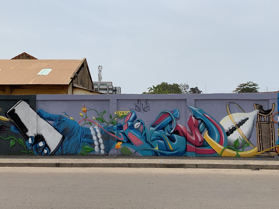 Graffiti street art color