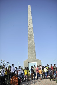 Monument tower people photo