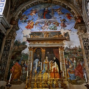 Filipino Lippi Fresco Basilica di Santa maria Sopra Minerva Rome Italy