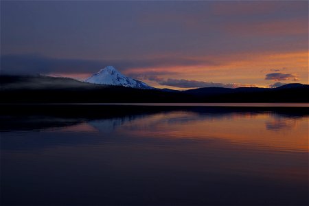 Timothy Lake, Oregon with Mt. Hood. photo