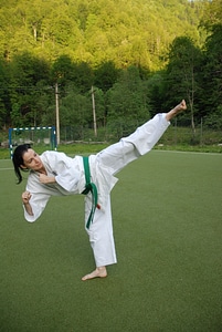 Martial arts female belt photo