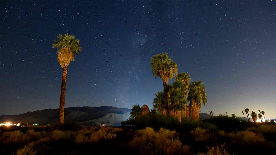 The Milky Way over the Oasis of Mara photo