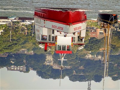 This was my view of the world laying upside down on the boat watching the boats on Poole Harbour.