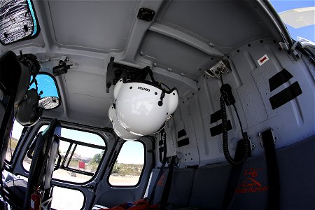 MAY 19: The cockpit of a helitack helicopter
