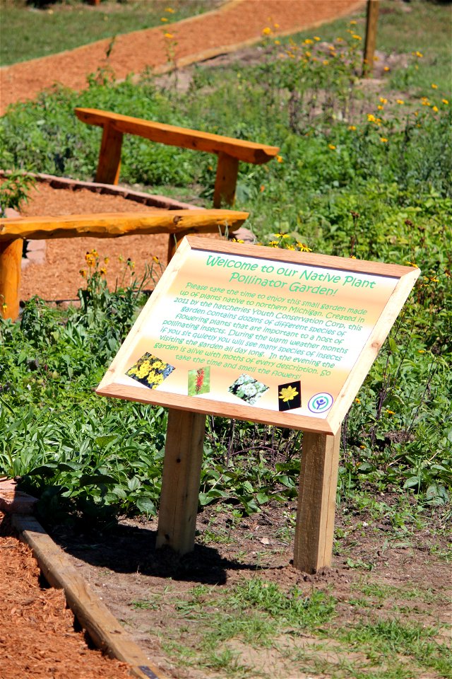 Walking Garden constructed by interns at the Jordan River National Fish Hatchery