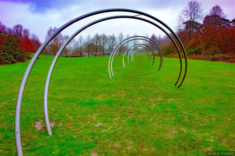Double Helix  DNA Sculpture Maidstone Park