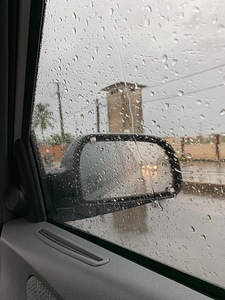 Window rain car photo