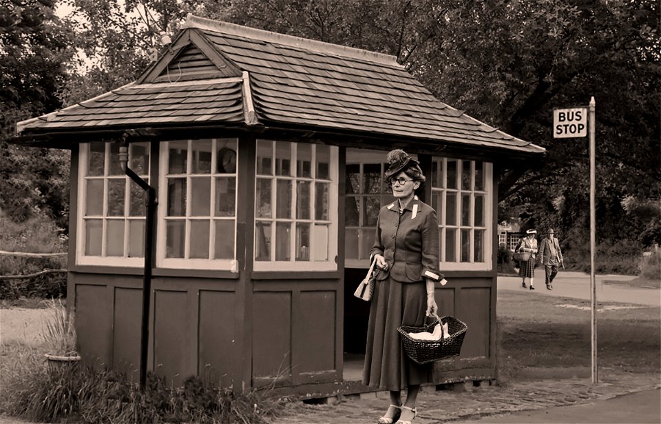 bus shelter photo