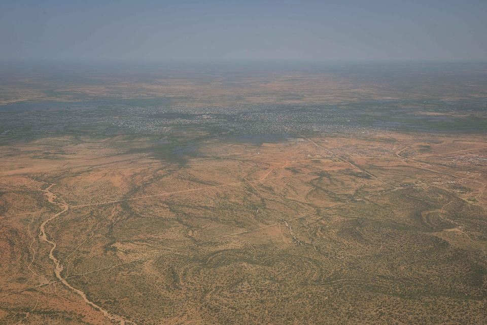 Landscape desert sky