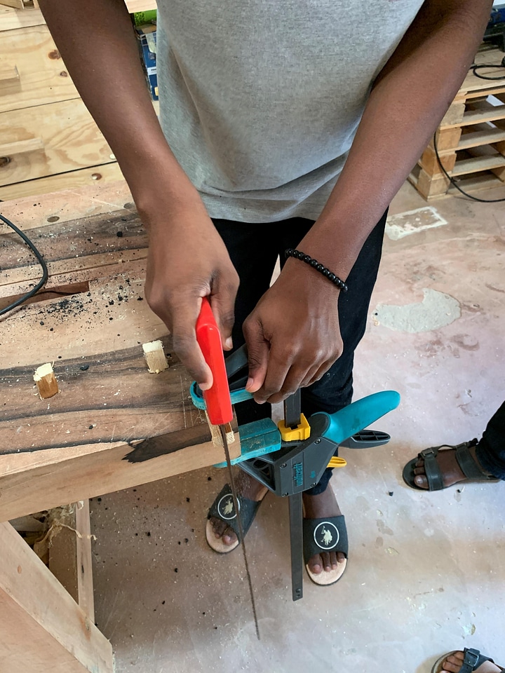 Wood carpentry man