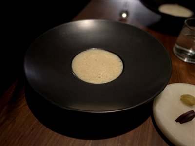 Organic Brown Rice Congee with Golden Garlic & Shrimp photo