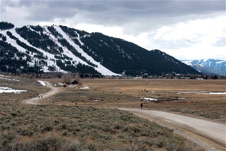 Refuge Road on the National Elk Refuge photo