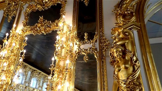 Ball room inside Catherine's Palace photo