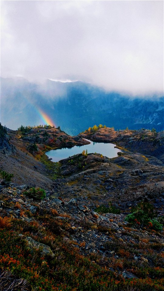 20210910-FS-OKAWEN-Rainbow over lake in Wenatchee Ranger District,  by Elisabeth Dare.