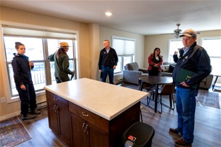 Steve Daines and Matt Rosendale tour new employee housing