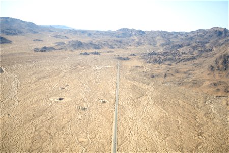 Aerial view of Joshua Tree National Park North Entrance photo
