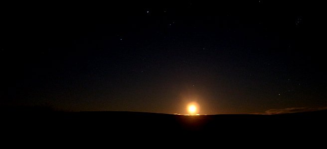 Night Sky , Blood Moon, Dartmoor National Park, Devon, UK . 21st Nov 2021