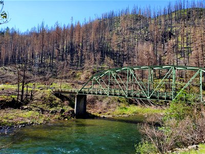 Memaloose Rd bridge over Clackamas River, Mt. Hood National Forest