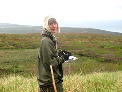 Biologist Susan Savage in the field photo