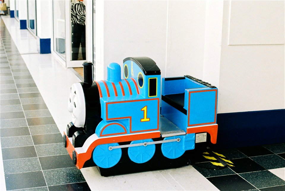 Thomas ride at Wulfrun shopping centre, Wolverhampton