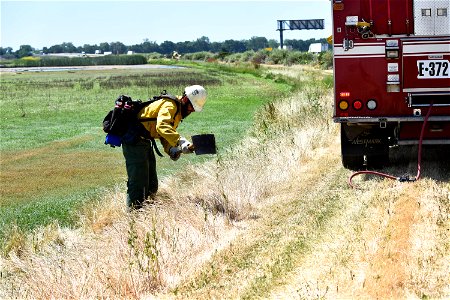 BLM’s Folsom Lake Veterans Crew perform RX Burn at Cosumnes River Preserve restoring critical habitat. photo