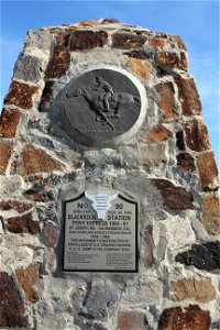 Pony Express Marker on BLM  road to Fish Springs NWR