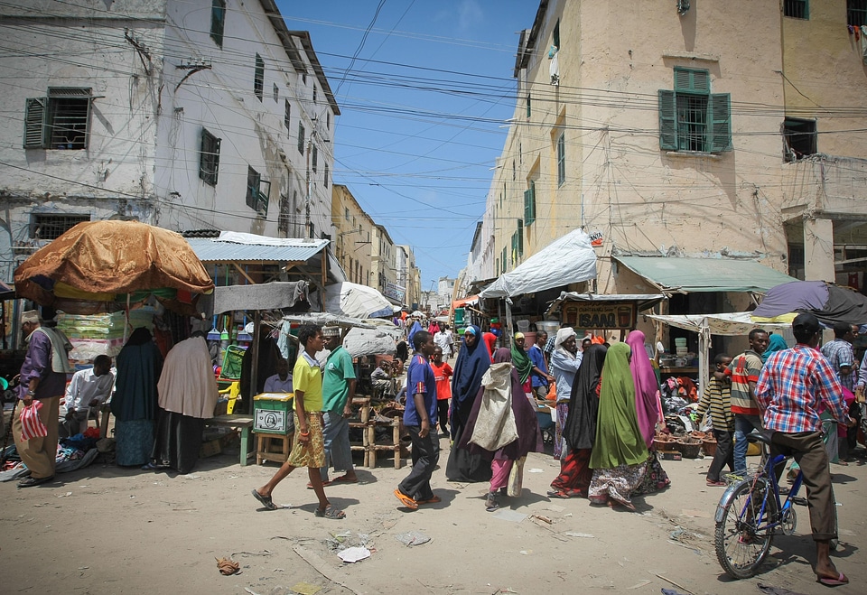 People crowd walk photo