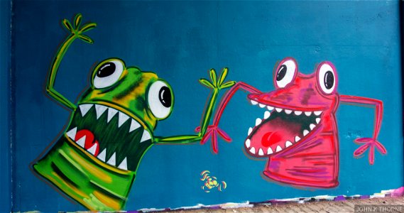 Finger Monsters Graffiti