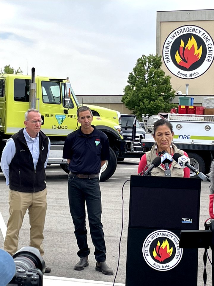 DOI Sec Haaland visiting NIFC 2022