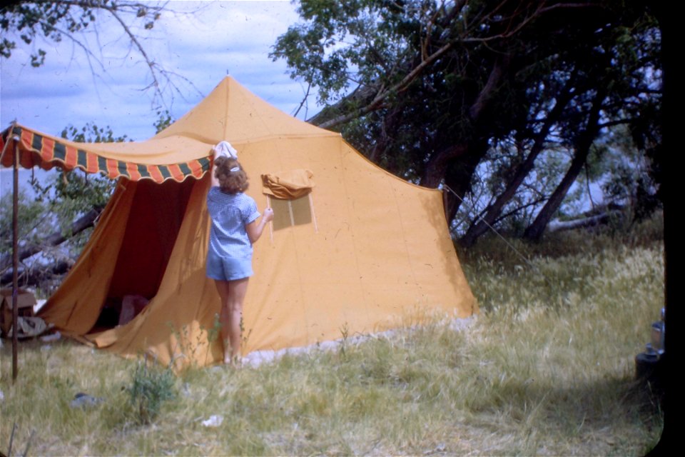 1940s Kodachrome of a summer camping trip.