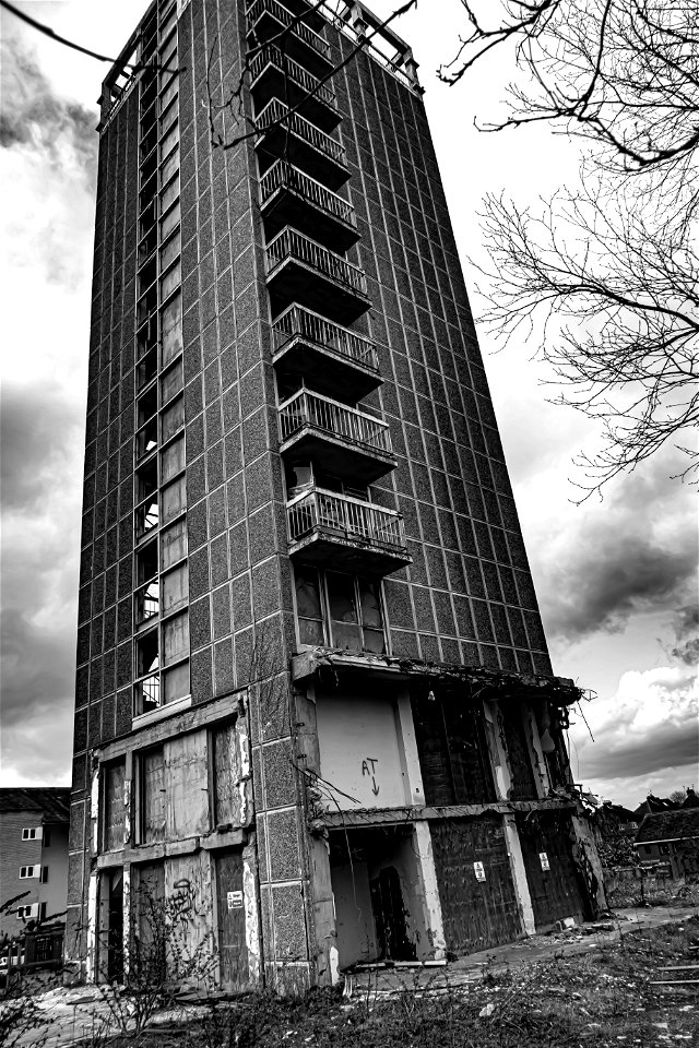 Derelict Springfield Library Tower Maidstone