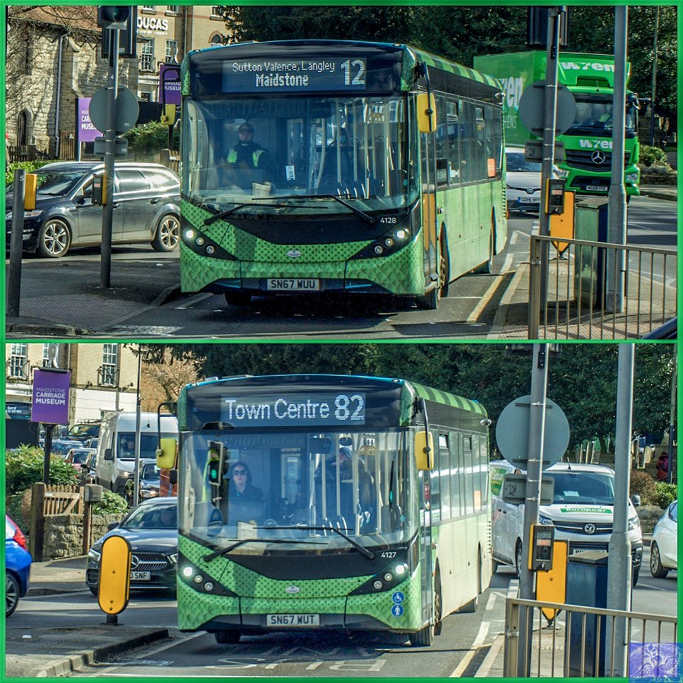 Life after Maidstone Park & Ride. Steggy & Iggy. Branding removed. Dinosaur vinyl left on.