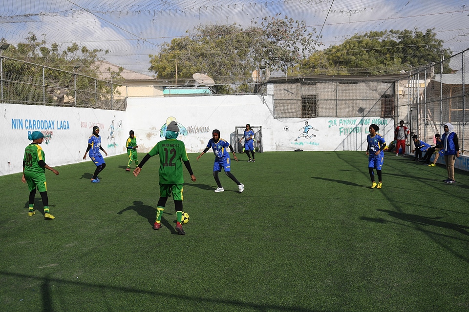Women people soccer players