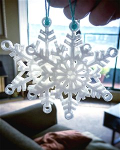 Snowflake Tree Ornaments photo