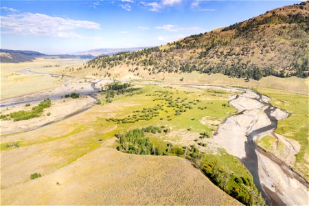 Yellowstone flood event 2022: confluence of Soda Butte Creek and Lamar River (September 1) (2)