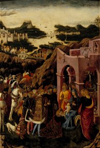 Giovanni Boccati (c.  / n. / ca. 1420–1480/88): The Adoration of the Magi / Kuninkaitten kumarrus / Konungarnas tillbedjan