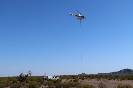 Weaver Mountain Helitack practice hoverfill technique photo