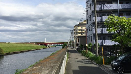 Shingashi River in Itabashi-ku photo