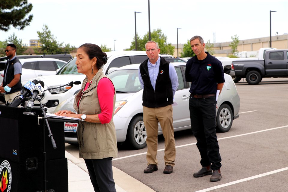 DOI Sec Haaland visiting NIFC 2022